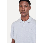 POLO MC MASC SIMPLES MEIA MALHA BASICA C CINZA MESCLA